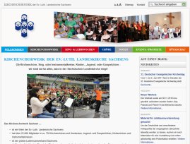 Screenshot Website kirchenchorwerk-sachsen.de